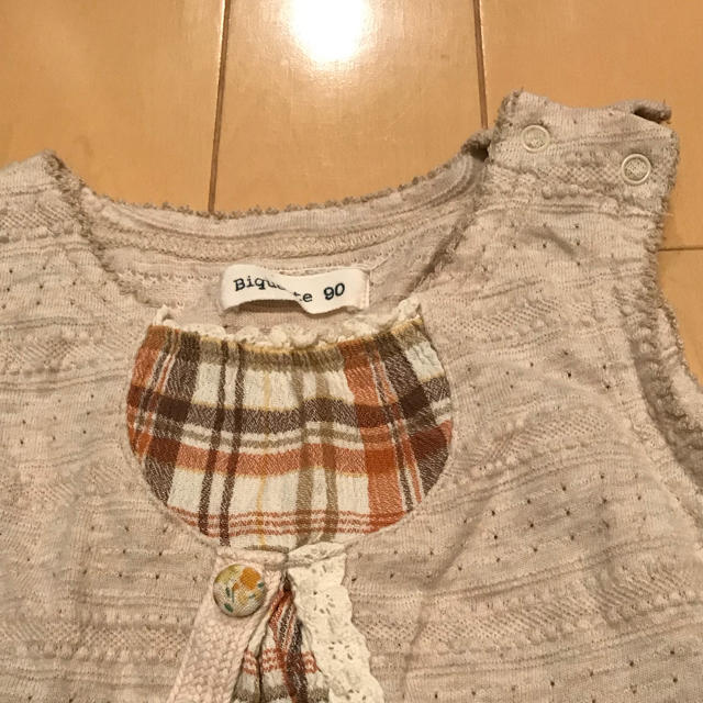 Biquette(ビケット)のビケット90  ワンピース キッズ/ベビー/マタニティのキッズ服女の子用(90cm~)(ワンピース)の商品写真