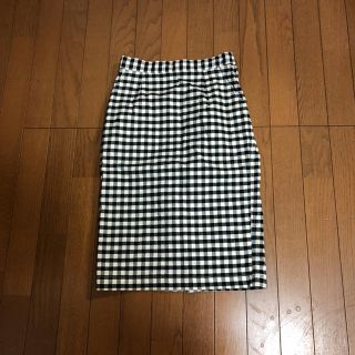 ダブルクローゼット(w closet)のギンガムチェックタイトスカート(ひざ丈スカート)