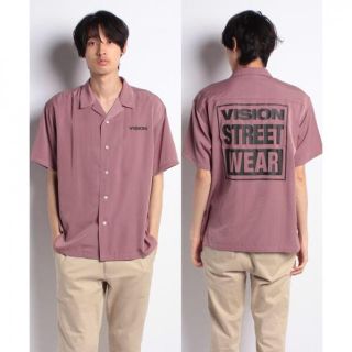 ヴィジョン ストリート ウェア(VISION STREET WEAR)のVISION STREET WEAR 開襟シャツ ピンク(Tシャツ/カットソー(半袖/袖なし))