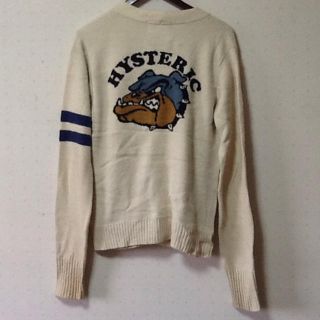 ヒステリックグラマー(HYSTERIC GLAMOUR)の専門店クリーニング済み ヒステリックグラマー カーディガン アイボリー(カーディガン)