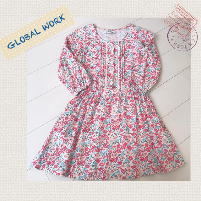 GLOBAL WORK(グローバルワーク)の100cm GLOBALWORK ワンピース キッズ/ベビー/マタニティのキッズ服女の子用(90cm~)(ワンピース)の商品写真