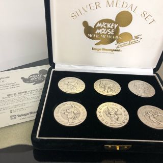 「限定版 ディズニー ミッキーマウス 純銀製 メダル6枚セット