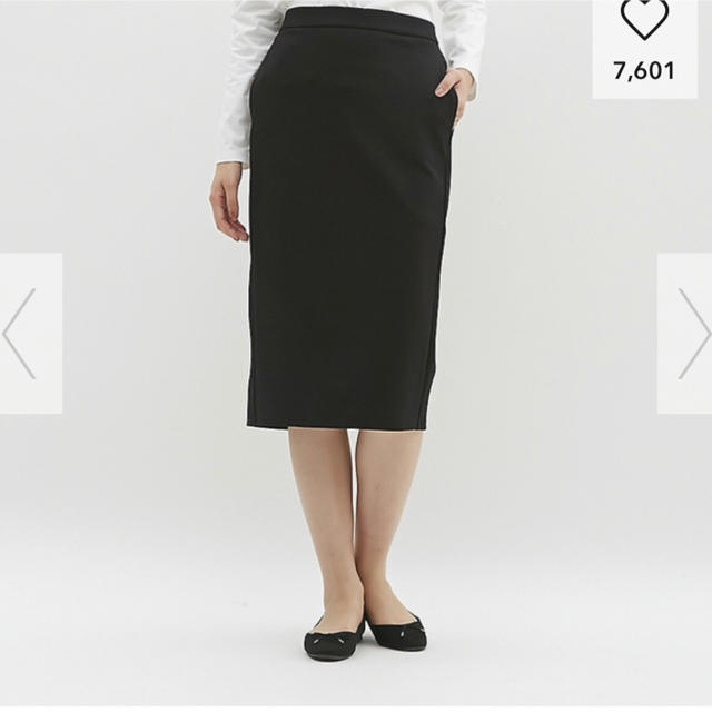 GU(ジーユー)のカットソータイトスカート レディースのスカート(ひざ丈スカート)の商品写真