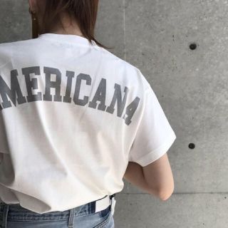 アメリカーナ(AMERICANA)のAmericana バックロゴビックT(Tシャツ(半袖/袖なし))