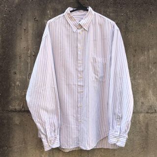 アルマーニ コレツィオーニ(ARMANI COLLEZIONI)のアルマーニコレッツォーニ ストライプ柄デザインシャツ42/ボタンダウン(シャツ)