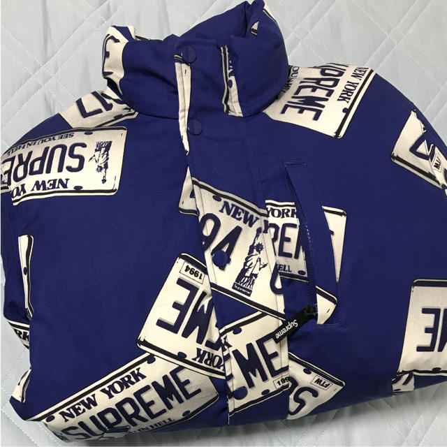 Supreme License Plate Puffy Jacket 1