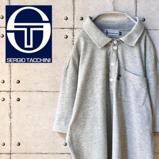 セルジオタッキーニ(Sergio Tacchini)の【激レア】 セルジオタッキーニ ポロシャツ  ワンポイントロゴ シンプル 無地(ポロシャツ)