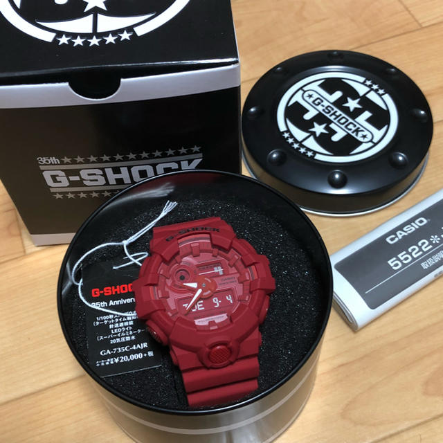 G-SHOCK(ジーショック)の未使用 新品 G-shock GA-735C-4JR 限定RED OUT  メンズの時計(腕時計(デジタル))の商品写真