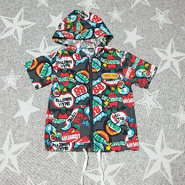 ジェリービーンズキャラの半袖パーカー キッズ/ベビー/マタニティのキッズ服男の子用(90cm~)(ジャケット/上着)の商品写真