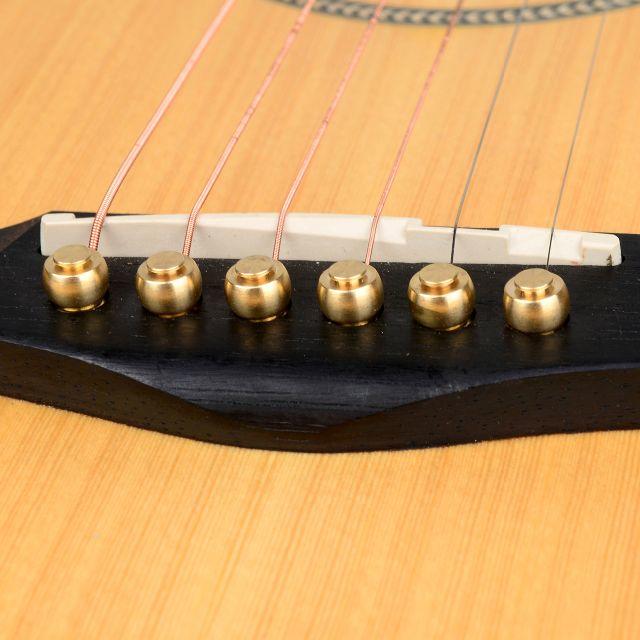 ギター高級ブリッジピン　【ゴールド】　アコースティック専用 楽器のギター(アコースティックギター)の商品写真