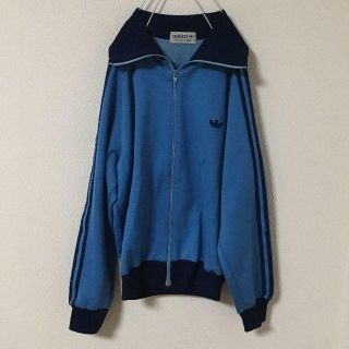 アディダス(adidas)のadidas トラックジャケット ジャージ ロゴ トレフォイルロゴ後期 水色(ジャージ)