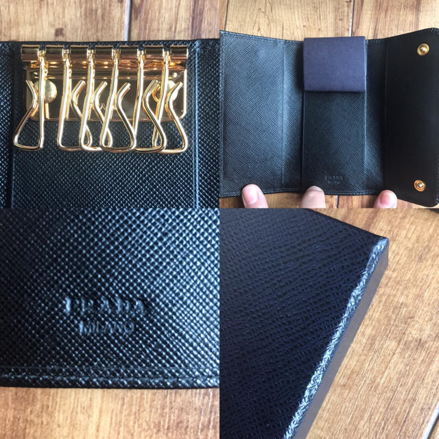 未使用 PRADA ロング キーケース サフィアーノ 6連 未使用 PRADA ロング キーケース サフィアーノ 6連