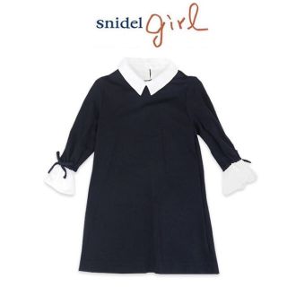 スナイデル(SNIDEL)のsnidel girl ホワイトカラーワンピース 120(ワンピース)