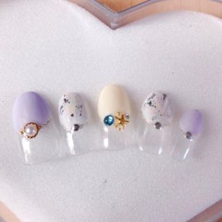 ネイルチップ ジェルネイル フレンチ ネイル 夏ネイル 結婚式 シンプル コスメ/美容のネイル(つけ爪/ネイルチップ)の商品写真