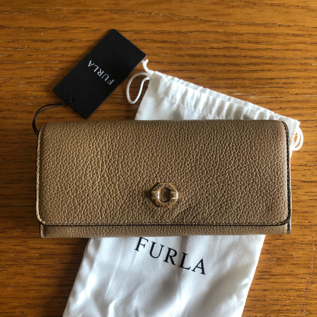 【sale】 furla 新品 財布 カプチーノ