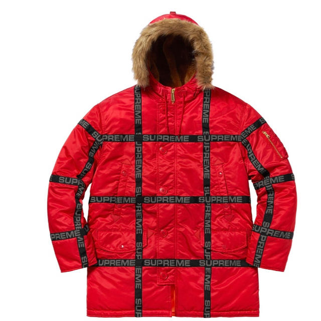 国産品 N-3B Tape Logo 定価以下Supreme - Supreme Parka L