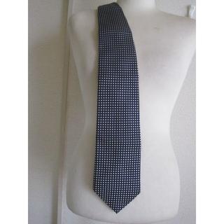 ジェイプレス(J.PRESS)のJ・PRESS紺×白シルク折柄ネクタイ美品(ネクタイ)