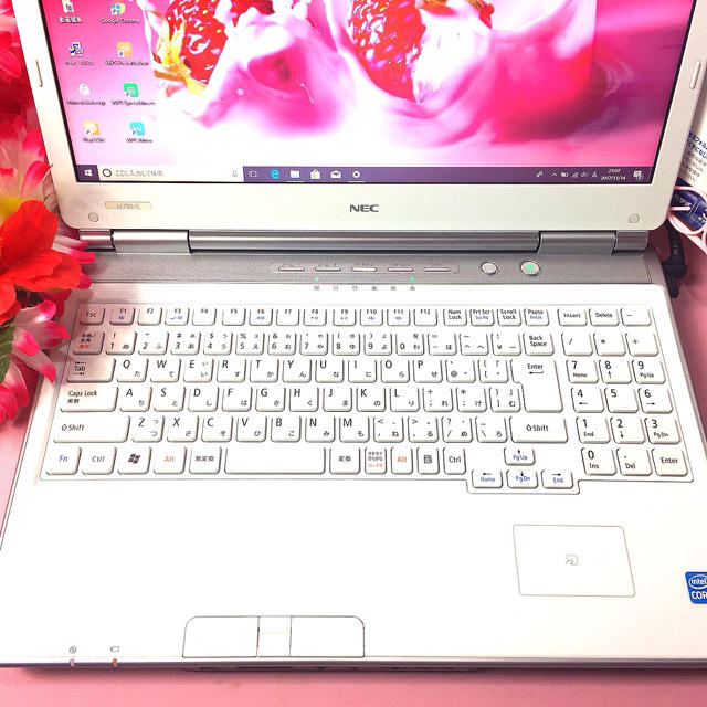 NEC(エヌイーシー)の爆速i5ホワイト640G❤️ブルーレイ/オフィス/無線❤️Win10❤️可愛い スマホ/家電/カメラのPC/タブレット(ノートPC)の商品写真