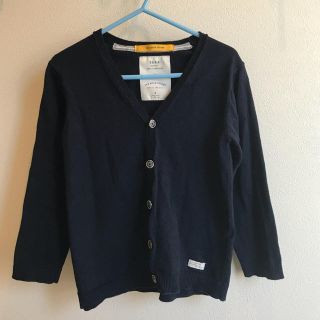 ザラキッズ(ZARA KIDS)のくま様専用 zara ザラ ボーイ 104センチ 定番紺カーディガン(カーディガン)