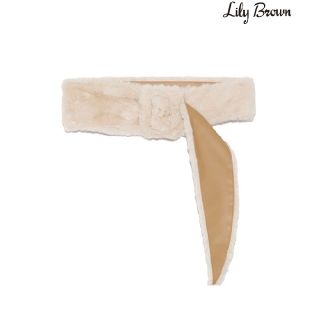 リリーブラウン(Lily Brown)の新品★リリーブラウン★リバーシブルエコファーベルト(ベルト)