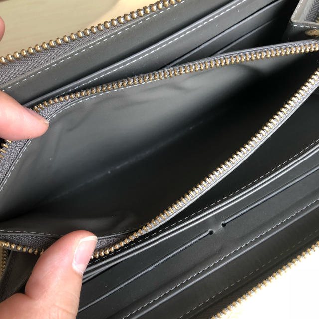 LOUIS VUITTON - ルイヴィトン モノグラム ヴェルニ グレー 長財布 の