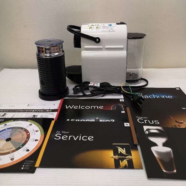 無料配達NESPRESSO ネスプレッソ イニッシア エアロチーノ付きの通販