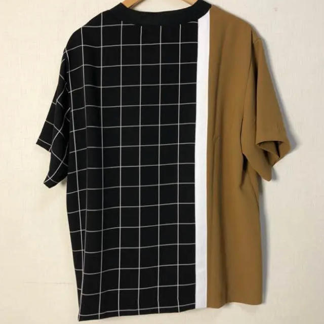 STUDIOUS(ステュディオス)のCULLNI ウィンドーペン切替TEE メンズのトップス(Tシャツ/カットソー(半袖/袖なし))の商品写真
