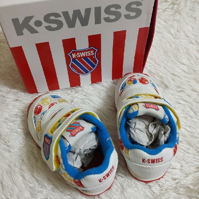 K-SWISS(ケースイス)のK.SWISSベビーシューズ☆13.5cm 美品　可愛い♫ キッズ/ベビー/マタニティのベビー靴/シューズ(~14cm)(スニーカー)の商品写真