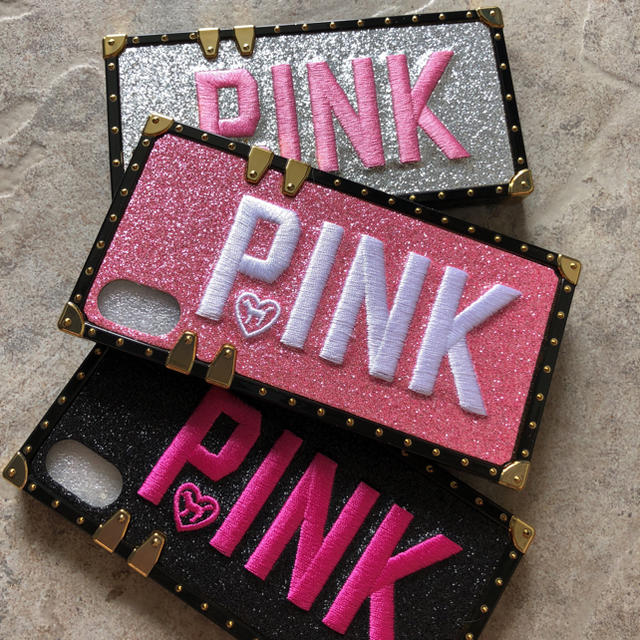 Victoria's Secret(ヴィクトリアズシークレット)のヴイグシー PINK iPhoneケース♡ スマホ/家電/カメラのスマホアクセサリー(iPhoneケース)の商品写真