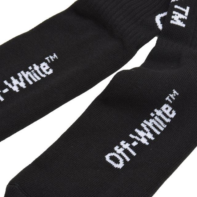 OFF-WHITE(オフホワイト)のOFF-WHITE オフホワイト DIAGブラックソックス 靴下 メンズのレッグウェア(ソックス)の商品写真