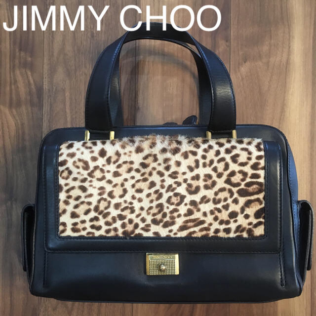 美品！JIMMY CHOO レオパード ハンドバッグのサムネイル