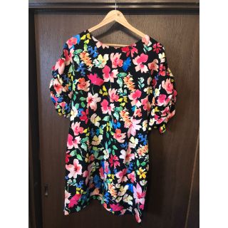 ザラ(ZARA)のZARA 花柄ミニワンピース(ミニワンピース)