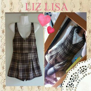 リズリサ(LIZ LISA)のLIZ LISA*チェックオールインワン(オールインワン)