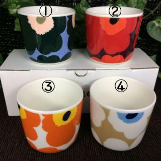 マリメッコ(marimekko)のマリメッコ　ウニッコ　ラテマグ　計４個　ばら売り、組み合わせ変更可！(グラス/カップ)