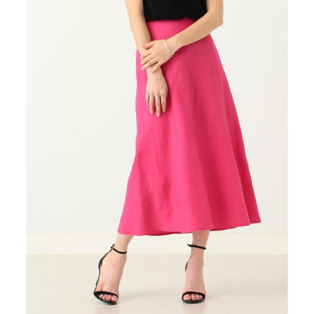Demi-Luxe BEAMS(デミルクスビームス)のビームス  リネンスカート レディースのスカート(ひざ丈スカート)の商品写真