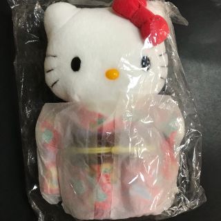 ハローキティ(ハローキティ)の非売品*キティ*ぬいぐるみ*着物*着付け教室(ぬいぐるみ)