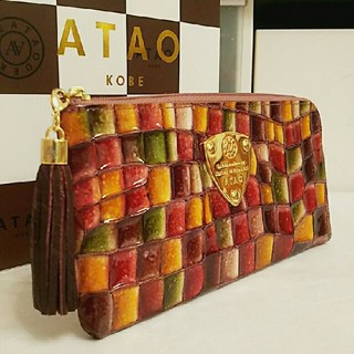 アタオ(ATAO)の《美品》アタオ　リモヴィトロ　セピアボルドー　キャンバスタイプ　(本体のみ)(財布)