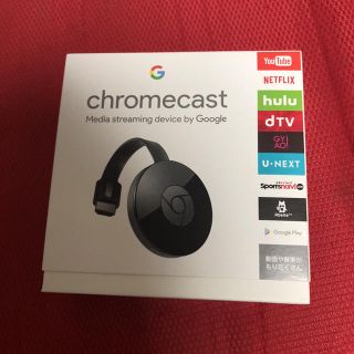 クローム(CHROME)のクロームキャスト Chrome cast 第2世代ブラック(映像用ケーブル)