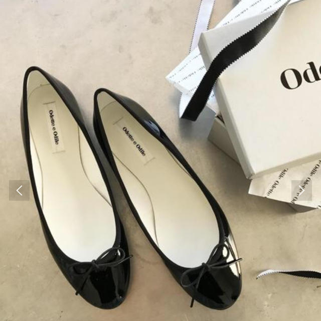 Odette e Odile(オデットエオディール)のバレーシューズ 黒 レディースの靴/シューズ(バレエシューズ)の商品写真