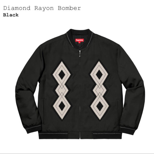 Supeme Diamond Rayon Bomber Jacket L