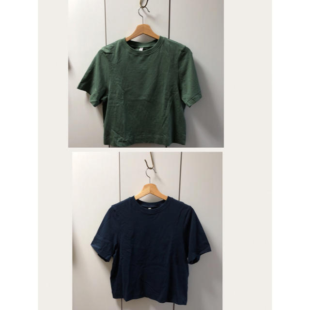 UNIQLO(ユニクロ)のUNIQLO クロップドクルーネックT  完売品 レディースのトップス(Tシャツ(半袖/袖なし))の商品写真
