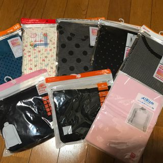 ユニクロ(UNIQLO)のユニクロ&GU ヒートテック長袖T&エアリズム胸二重キャミソールなど8点セット(下着)