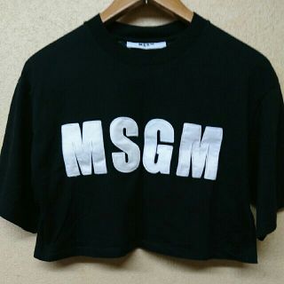 エムエスジイエム(MSGM)のMSGM ショート丈 Tシャツ xs表記 (Tシャツ(半袖/袖なし))