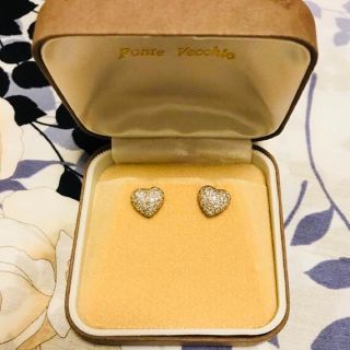 ポンテヴェキオ(PonteVecchio)のポンテヴェキオ ハートのパヴェピアス ダイヤ約0.7ct(ピアス)