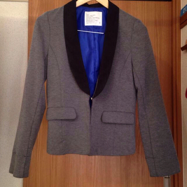 FELISSIMO(フェリシモ)の♡グレーのスウェットジャケット♡ レディースのジャケット/アウター(テーラードジャケット)の商品写真