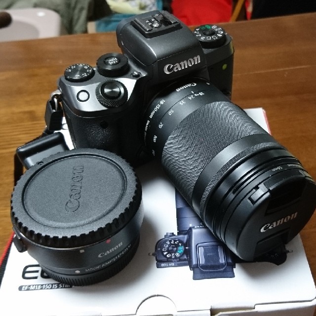 Canon EOS M5 ミラーレス一眼レフカメラ 18-150mm マウントアダプター