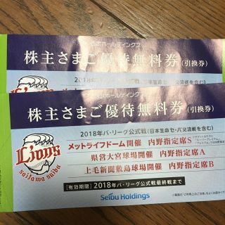 サイタマセイブライオンズ(埼玉西武ライオンズ)のライオンズ チケット 2枚 ペア(野球)