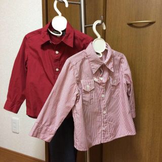 男の子シャツ えんじ色 1点お取り置き(その他)