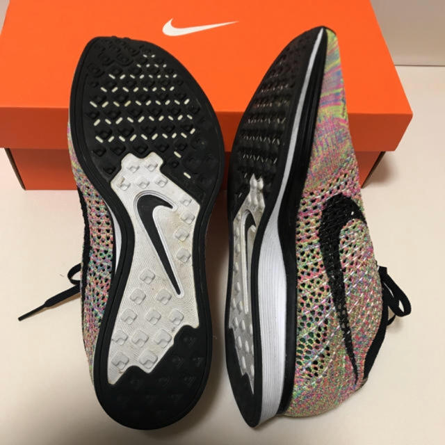 NIKE FLYKNIT RACER “RAINBOW” マルチカラー　美品