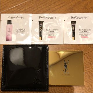 イヴサンローランボーテ(Yves Saint Laurent Beaute)のイブサンローラン 鏡 ノベルティー 化粧水 化粧下地 お試し付き(ミラー)